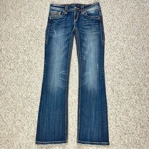 Rock Revival Christina Boot Jeans Womens Medium wash Denim Pants Bootcut Size 29